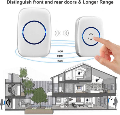Wireless Smart Electronic Doorbell – Long-Range Call Button