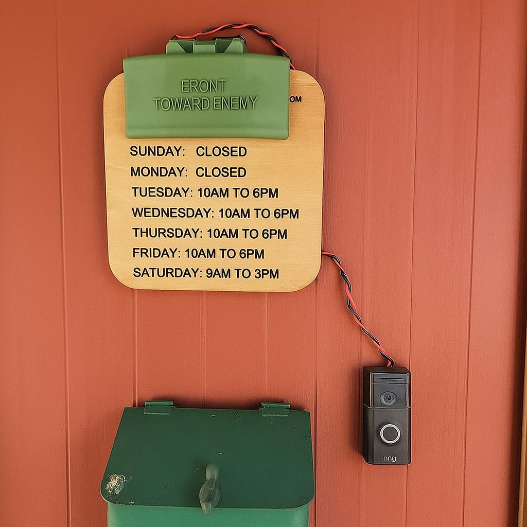 Fun Doorbell Sign | Novelty Doorbell Decoration / Fake Doorbell Cover