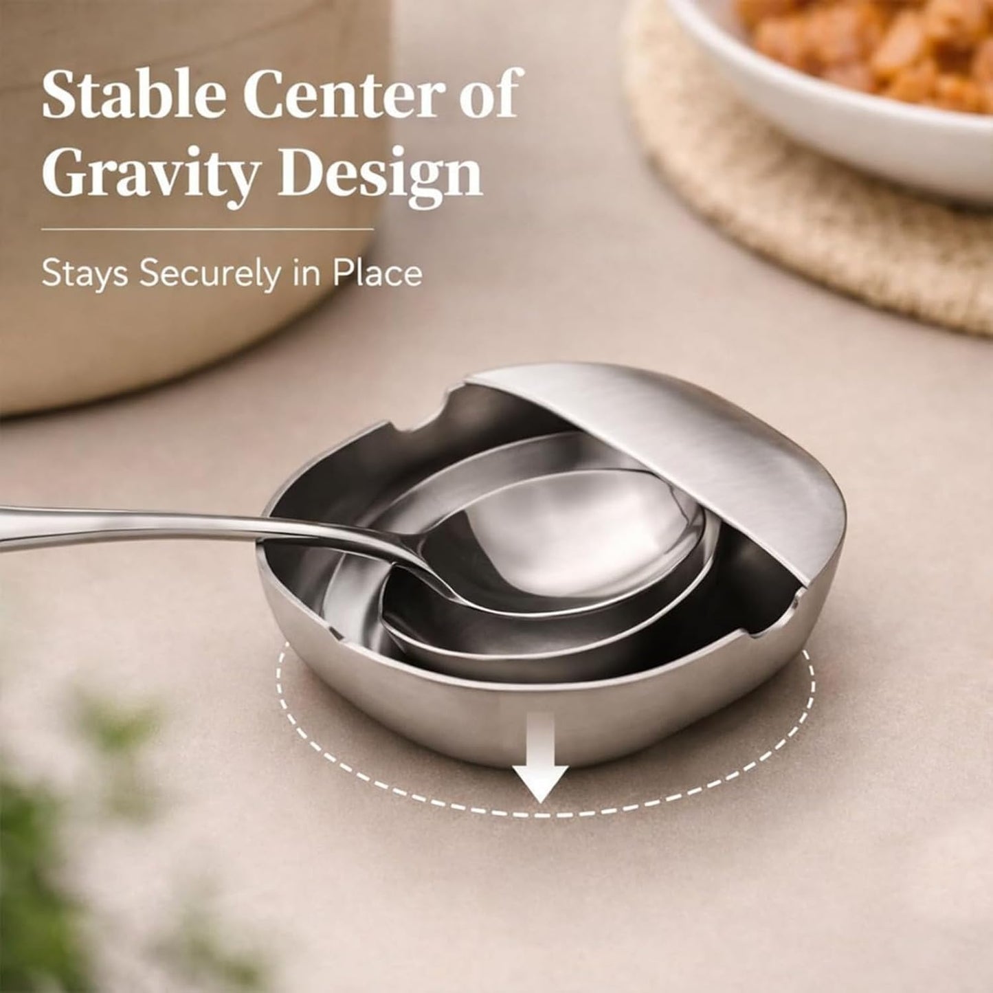 Stainless Steel Spoon Rest & Multipurpose Kitchen Utensil Holder
