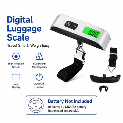 Digital Luggage Scale – Portable Hanging Suitcase Weight Scale