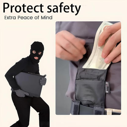Slim Belt Wallet Hidden Travel Money Belt Anti-Theft