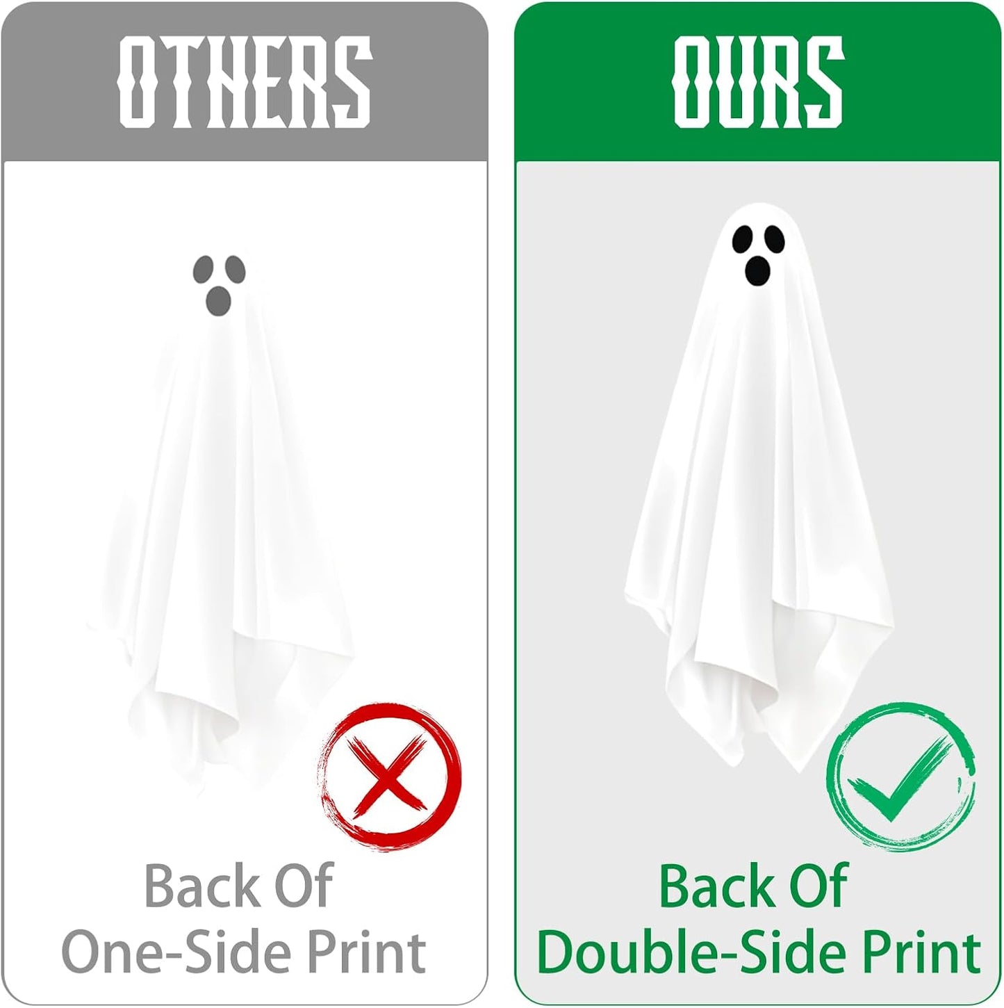 Halloween White Ghost Window Mirror Clings Decal Decorations
