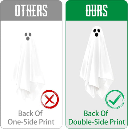 Halloween White Ghost Window Mirror Clings Decal Decorations