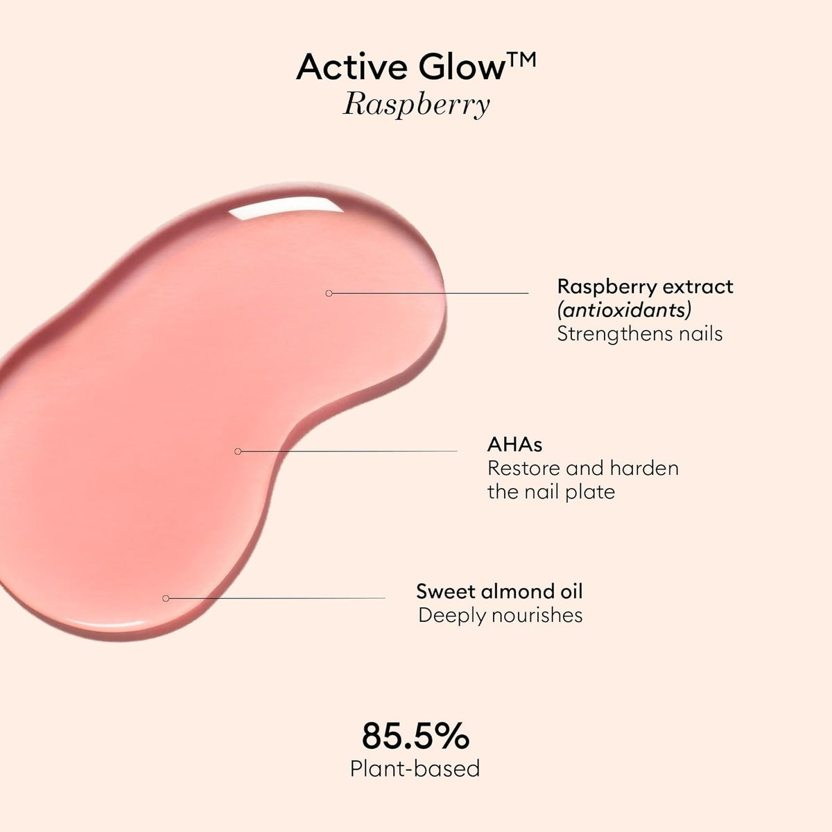 Plump Pink Glazed Nail Strengthener & Enhancer