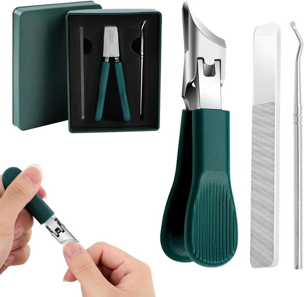 Eagle Beak Beveled Nail Clippers Manicure Set, Anti-Splash Slanted