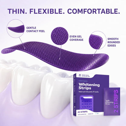 Purple Teeth Whitening Strips