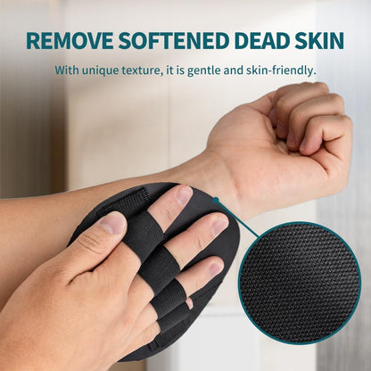 2 Pack Rubber Body Exfoliating Gloves for Dead Skin Removal & Body Cleansing