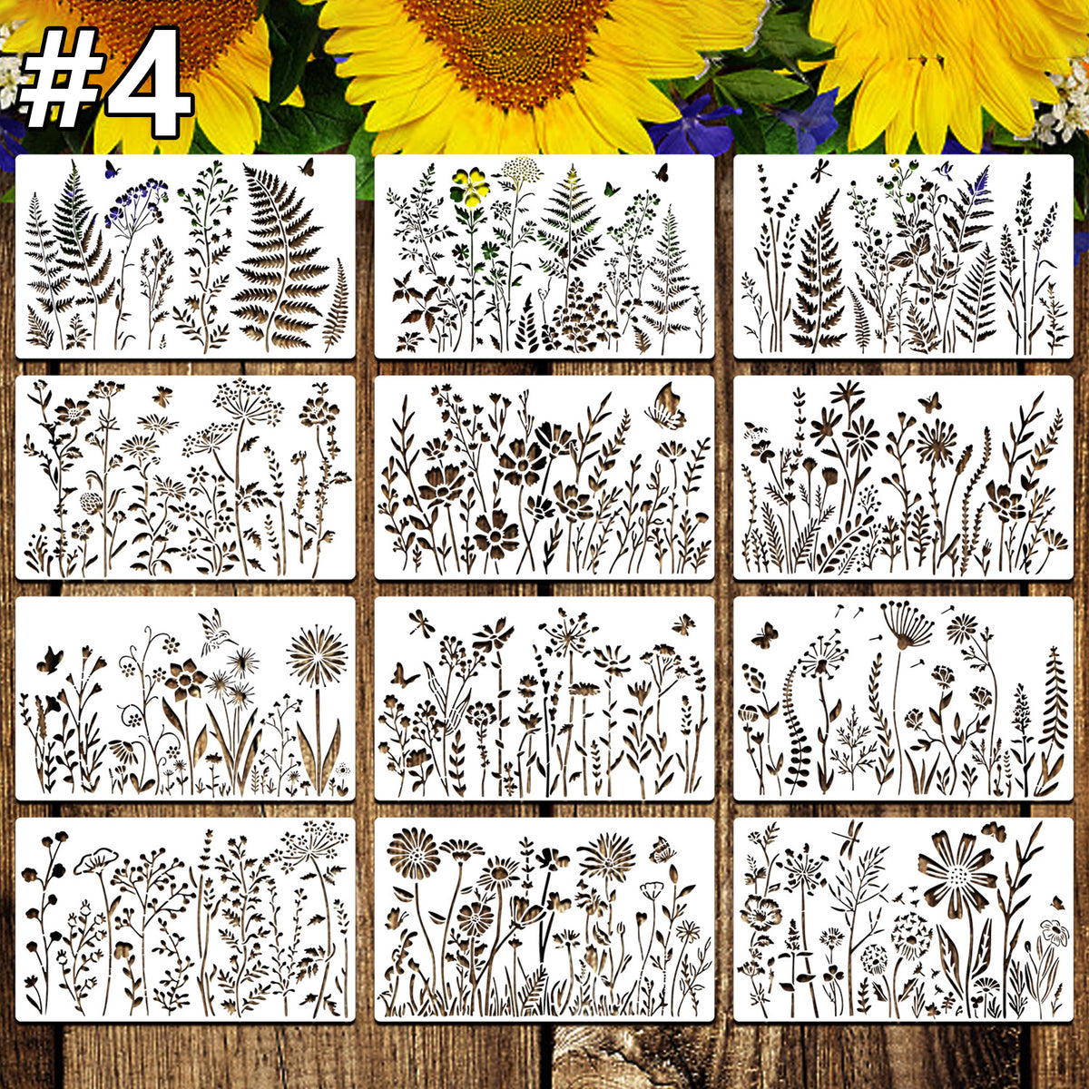 Wildflower Stencils for Painting