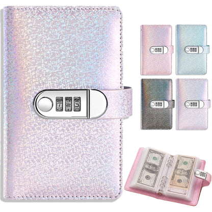 Sparkle Cash Savings Binder with 3 Digit Combination Lock