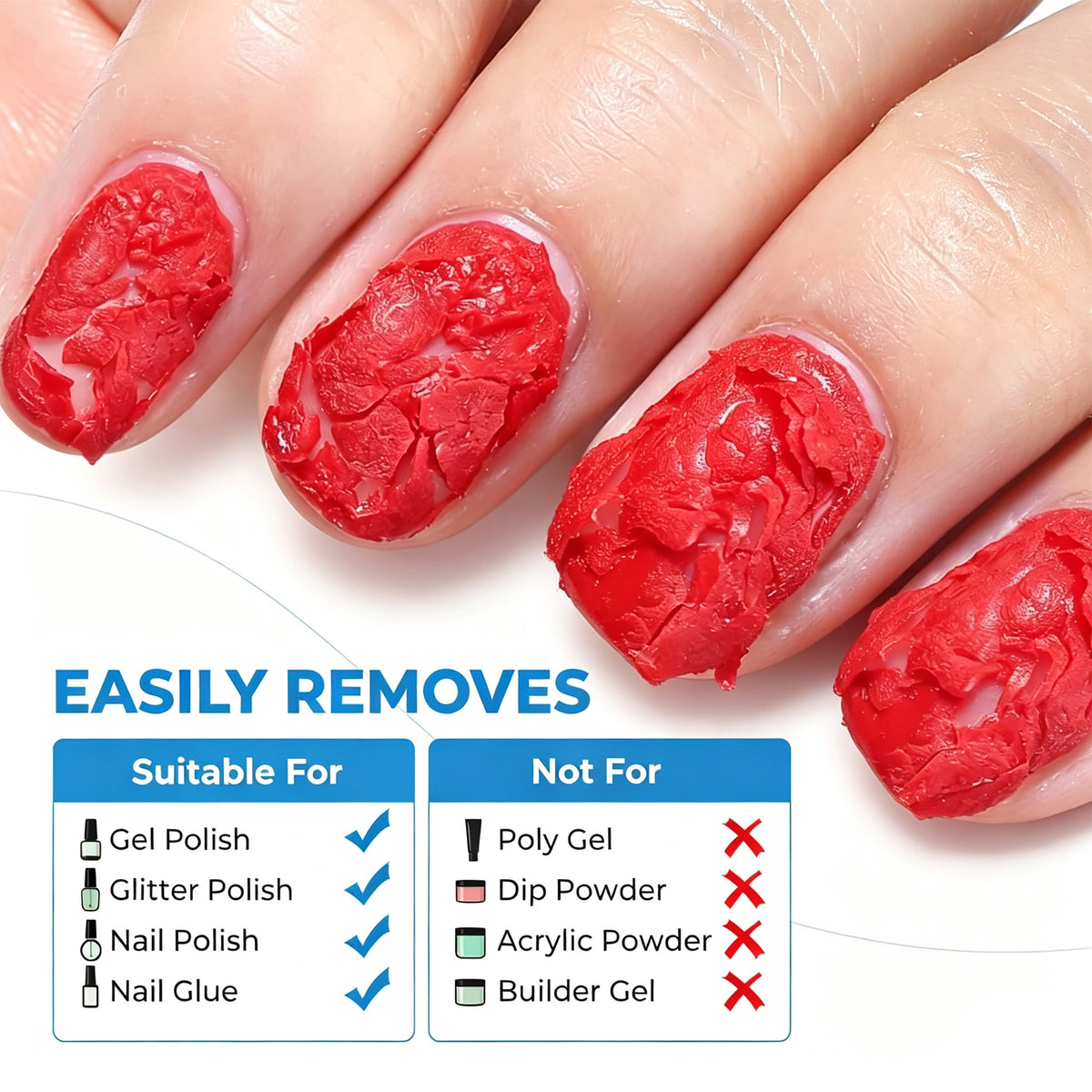 Gel Nail Polish Remover for Nails in 3-5 Mins
