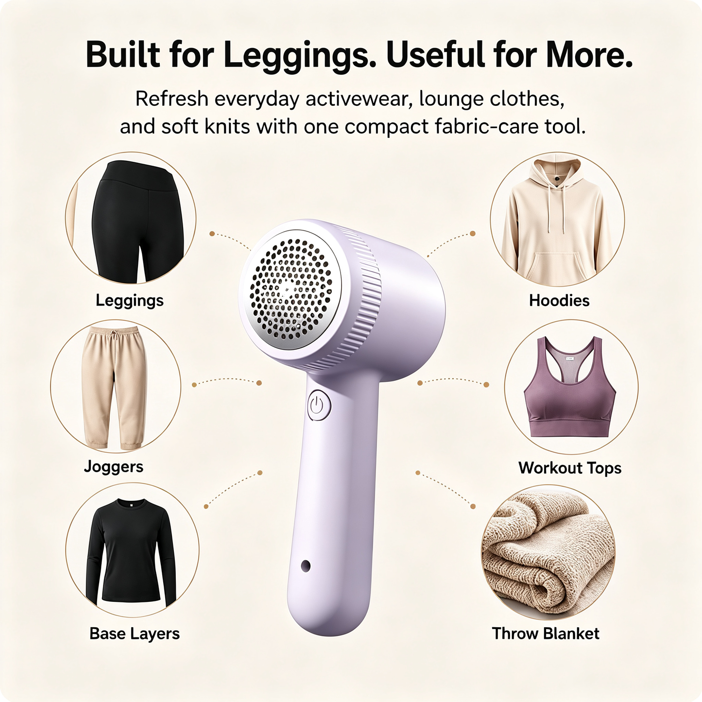 Rechargeable Fabric Shaver Lint Remover For Clothes, Sweaters & Furniture