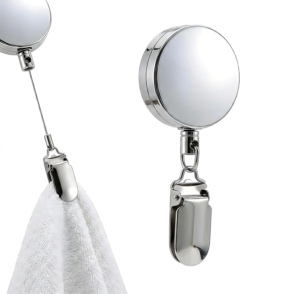 Retractable Towel Clips for Kitchen Bathroom