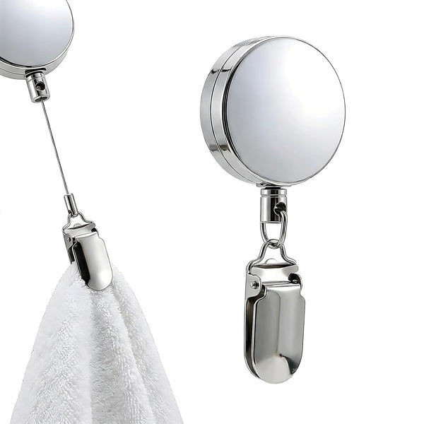 Retractable Towel Clips for Kitchen Bathroom