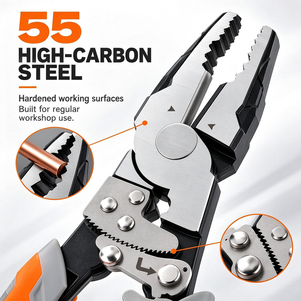 9" Ratcheting Locking Pliers