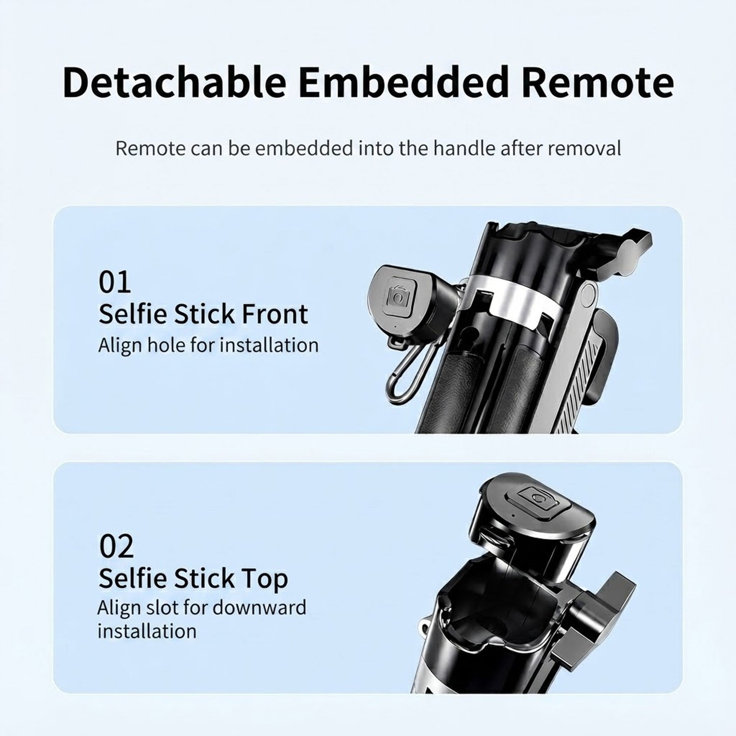 Mini Selfie Stick Tripod Stand with Bluetooth Remote