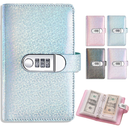 Sparkle Cash Savings Binder with 3 Digit Combination Lock
