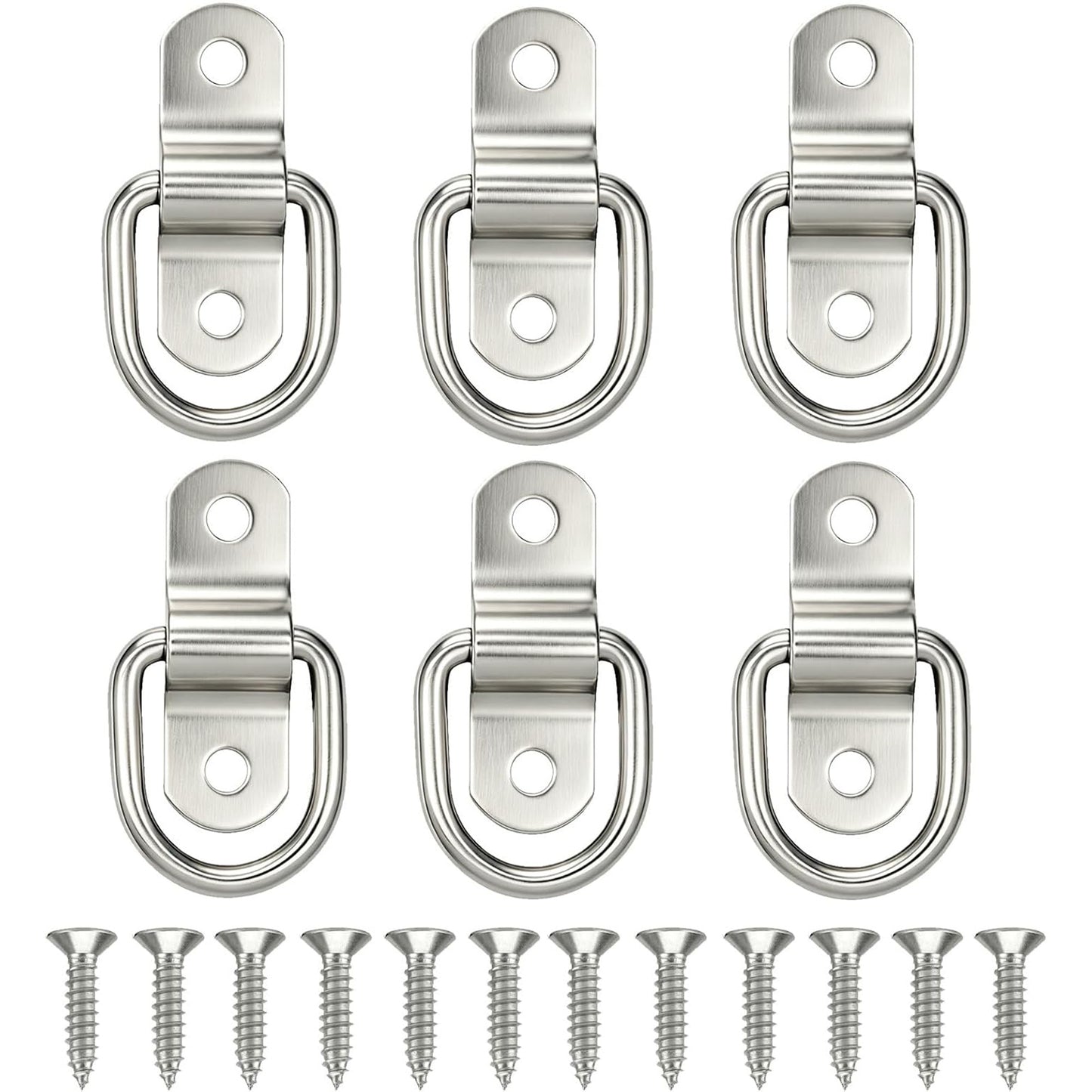 6 Pack 1/4" Trailer Tie Down Anchor Enhanced Version