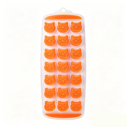 Meow Cat-Shaped Silicone Ice Cube Tray