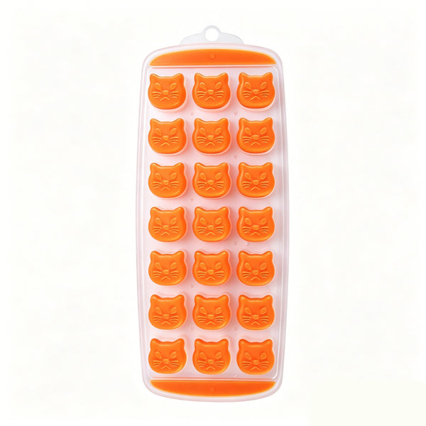Meow Cat-Shaped Silicone Ice Cube Tray