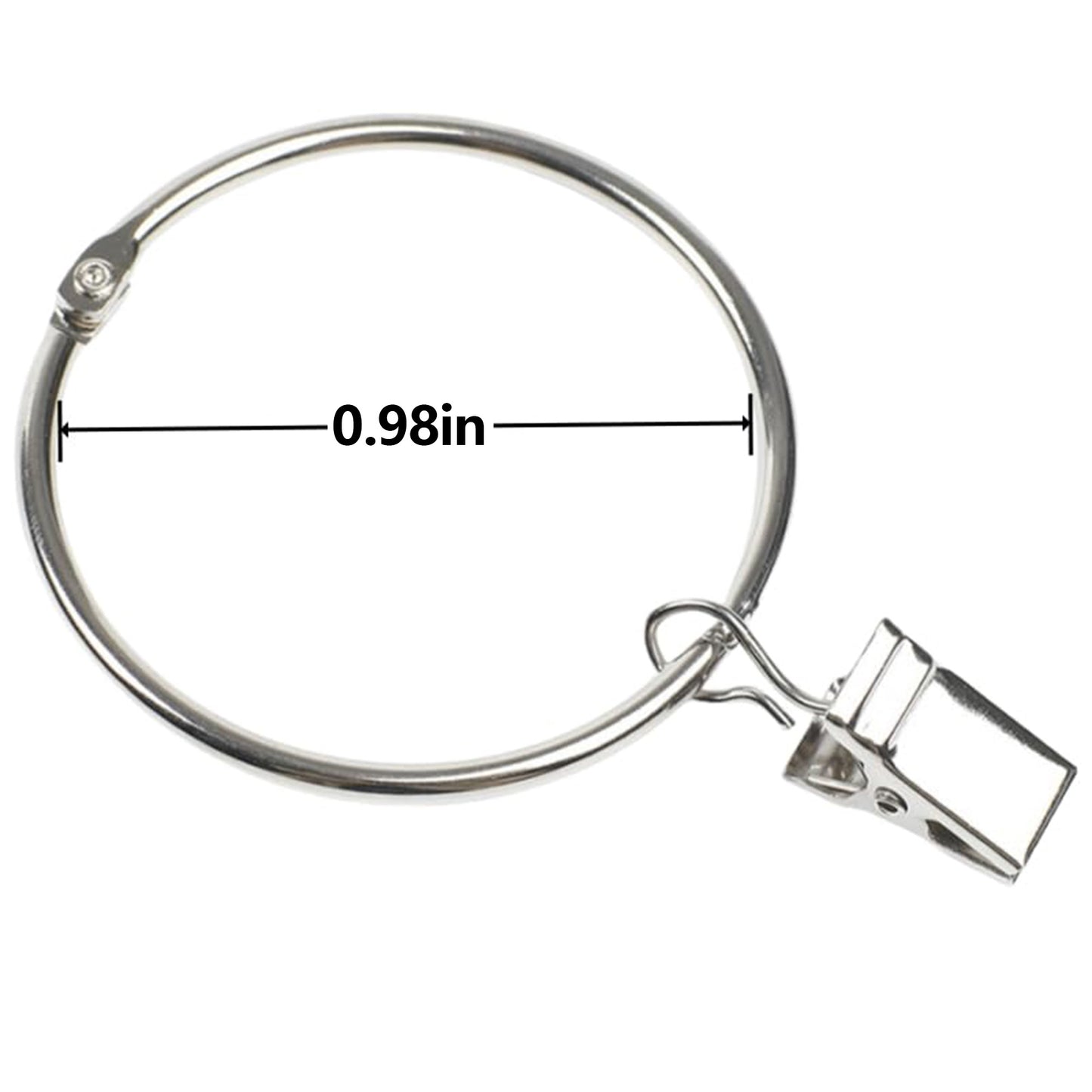 30 Pack Rings Curtain Clips