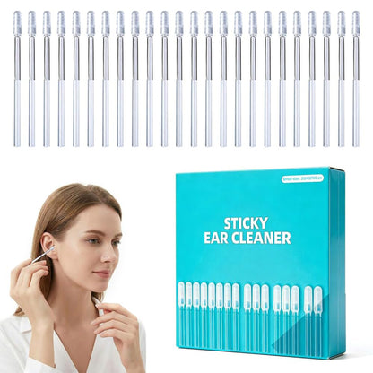 24 Pcs Reusable Sticky Ear Cleaning Stick for Home