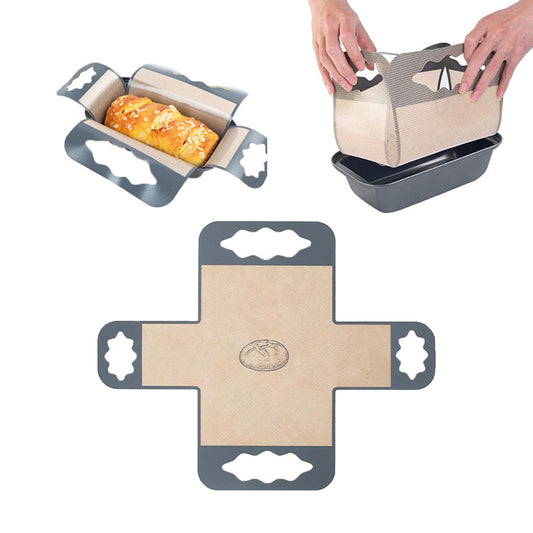 Silicone Bread Baking Mat with 4 Handles, Fits 9x5" or 1.5Lb Loaf Pans