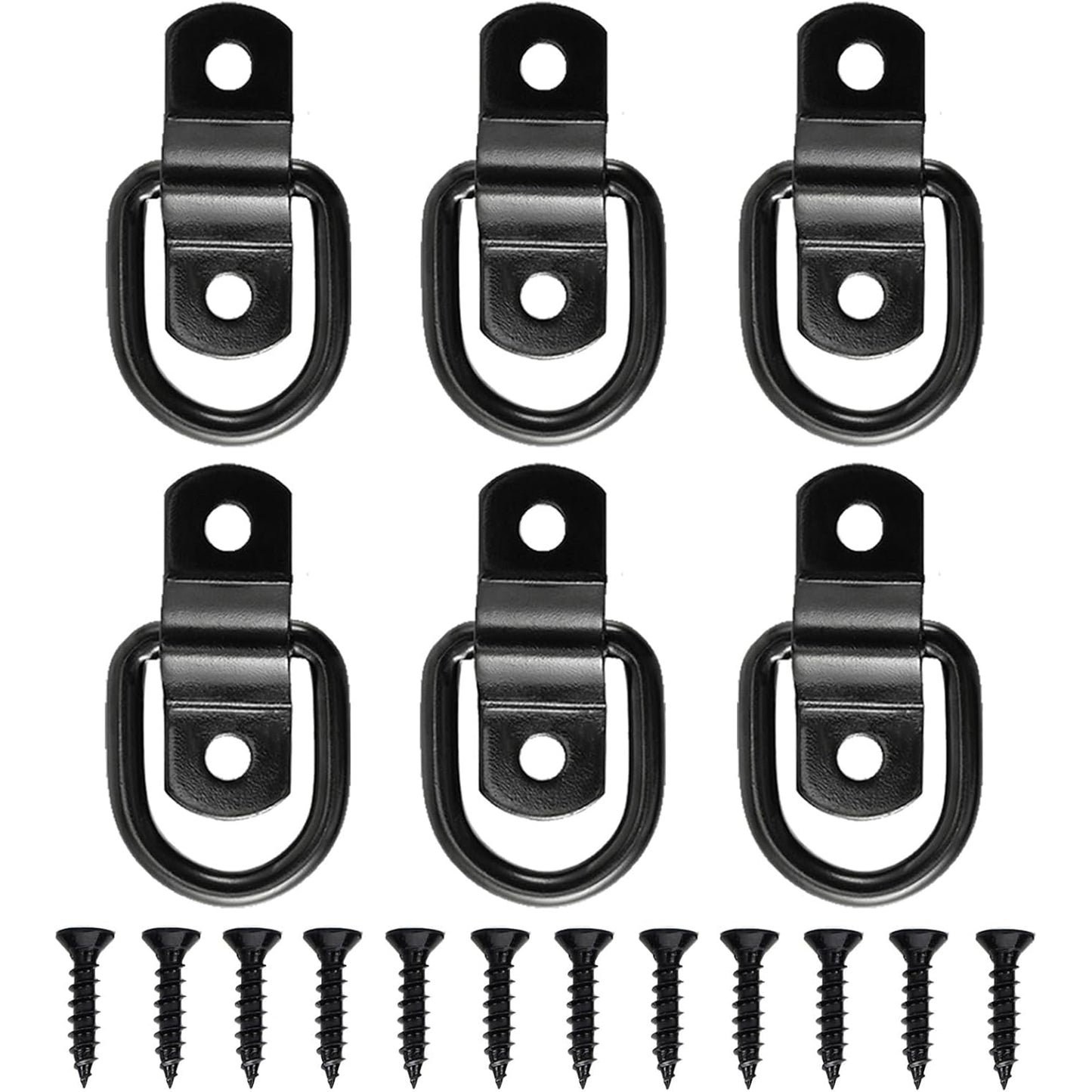6 Pack 1/4" Trailer Tie Down Anchor Enhanced Version