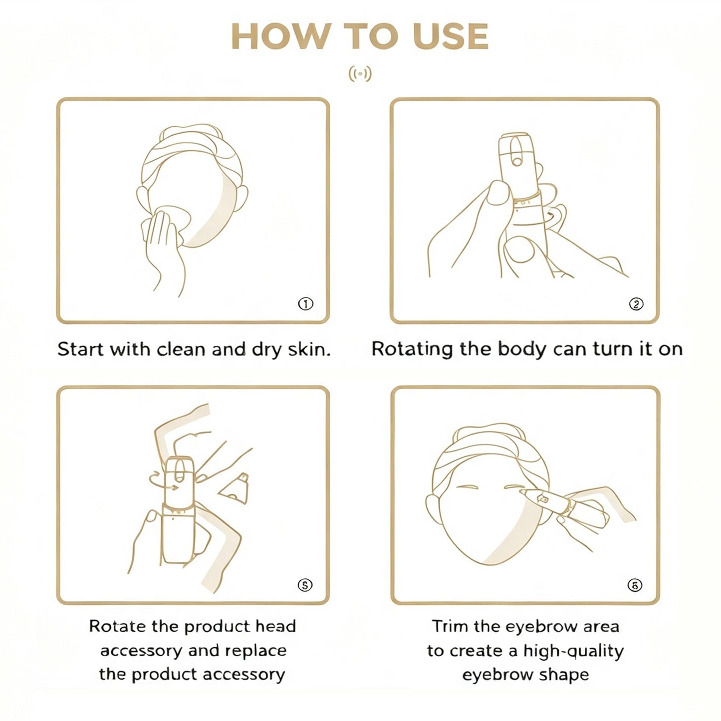 2-in-1 Facial Hair Removal Device