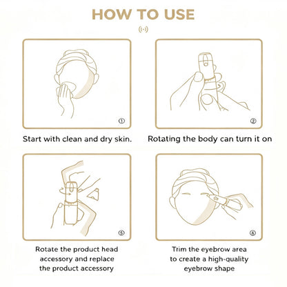 2-in-1 Facial Hair Removal Device