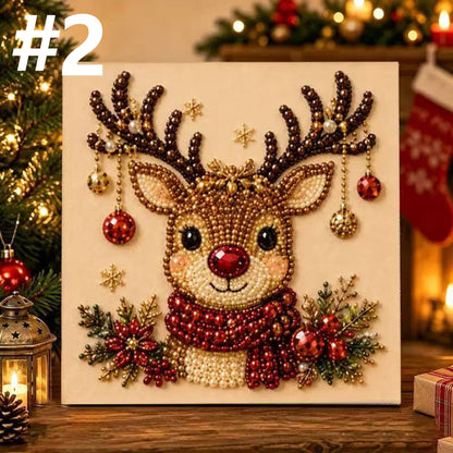 DIY Holiday Pearl Art Kit – Frame Included