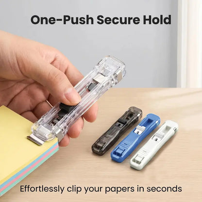 Handheld Paper Clam Clip Dispenser, No-Hole Paper Binding