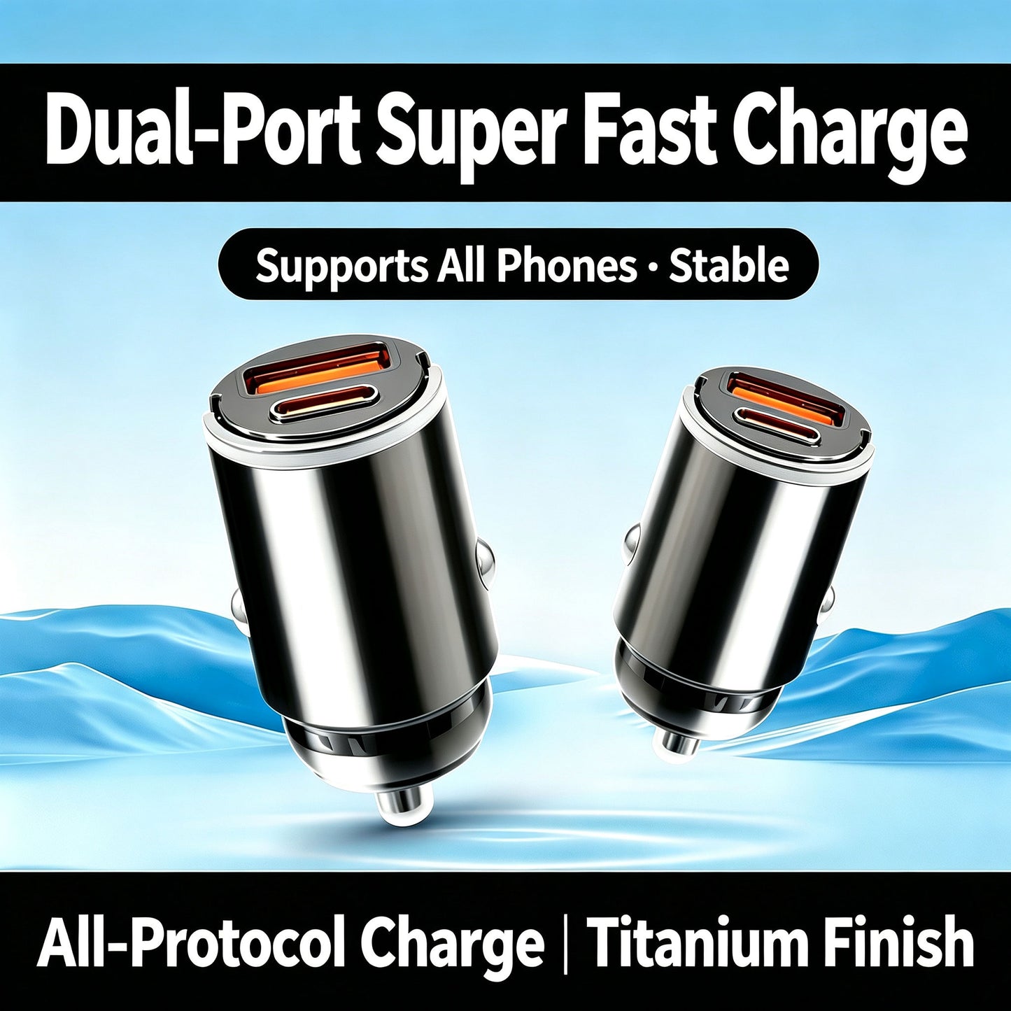 2 Psc Car Fast Charging Charger