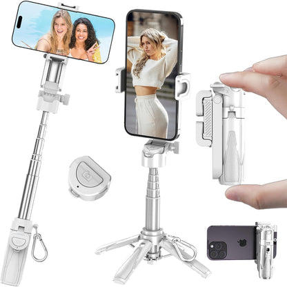 Mini Selfie Stick Tripod Stand with Bluetooth Remote