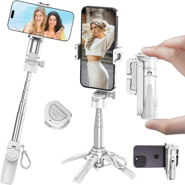 Mini Selfie Stick Tripod Stand with Bluetooth Remote
