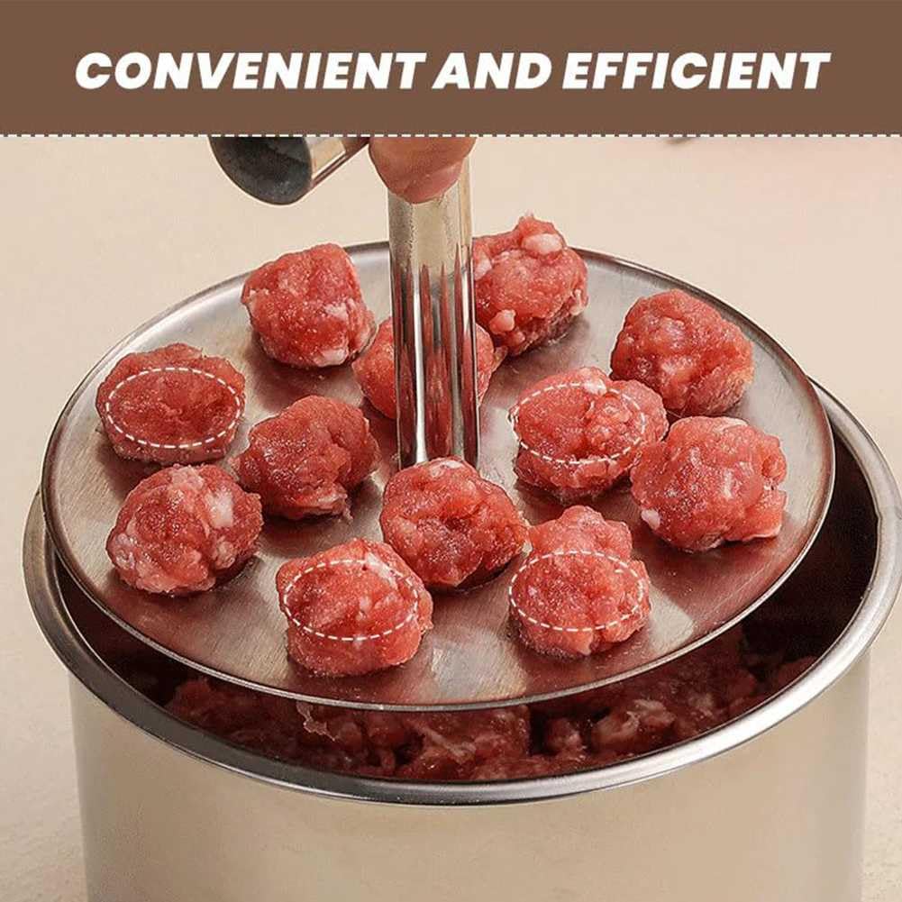 6/12 Balls Stainless Steel Meatball Maker