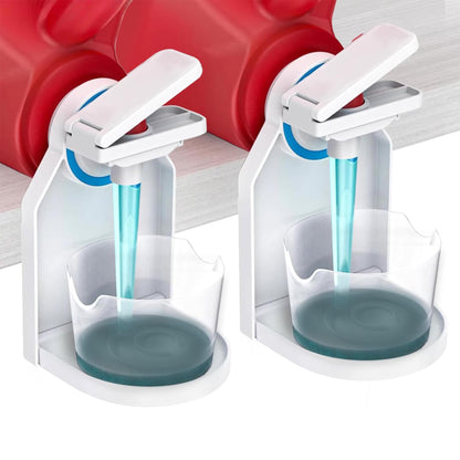 2 PCS Laundry Detergent Dispenser Holder with Press Nozzle Switch