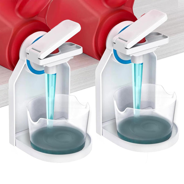 2 PCS Laundry Detergent Dispenser Holder with Press Nozzle Switch