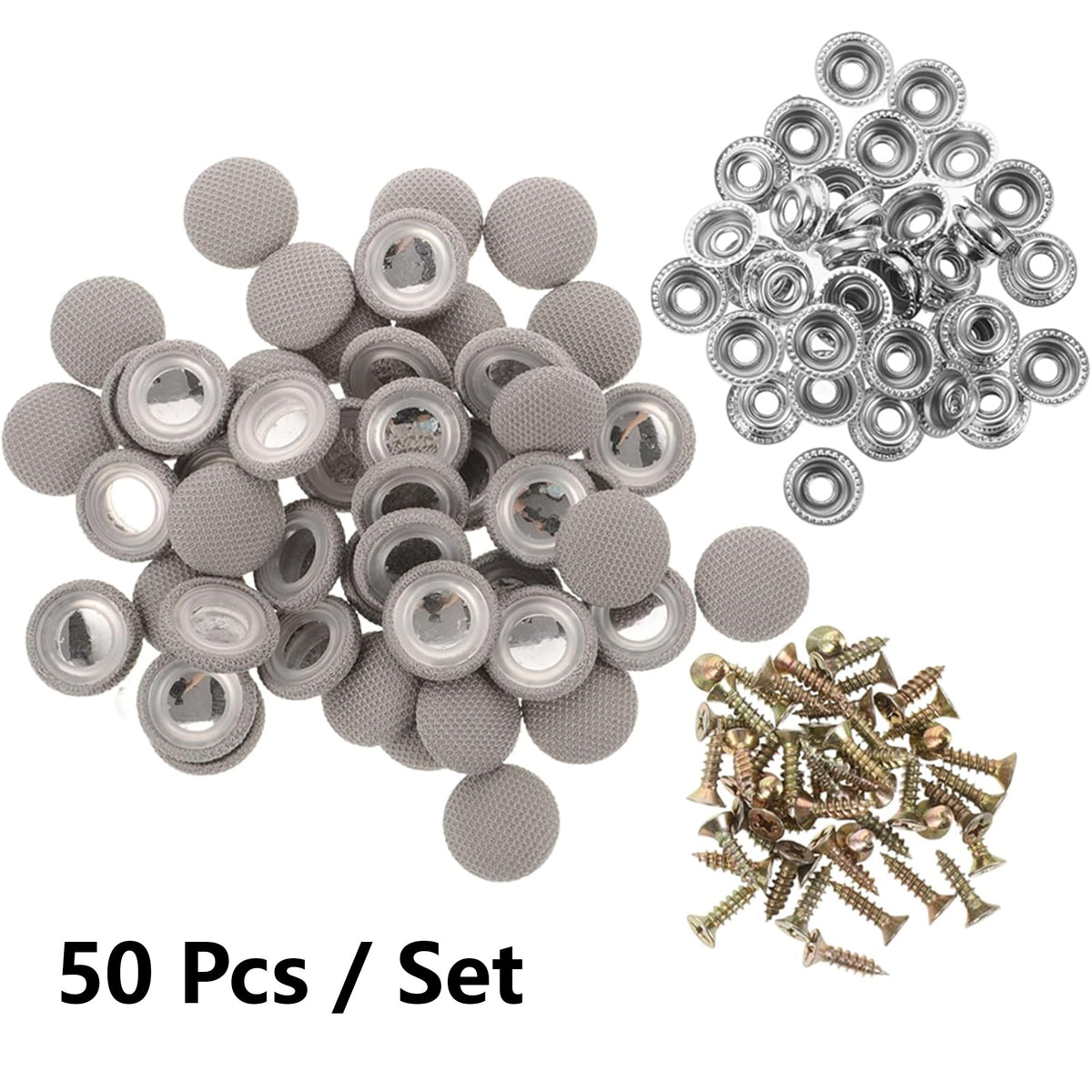 50 Pcs Car Headliner Repair Clips - Fabric-Wrapped Fixing Screws