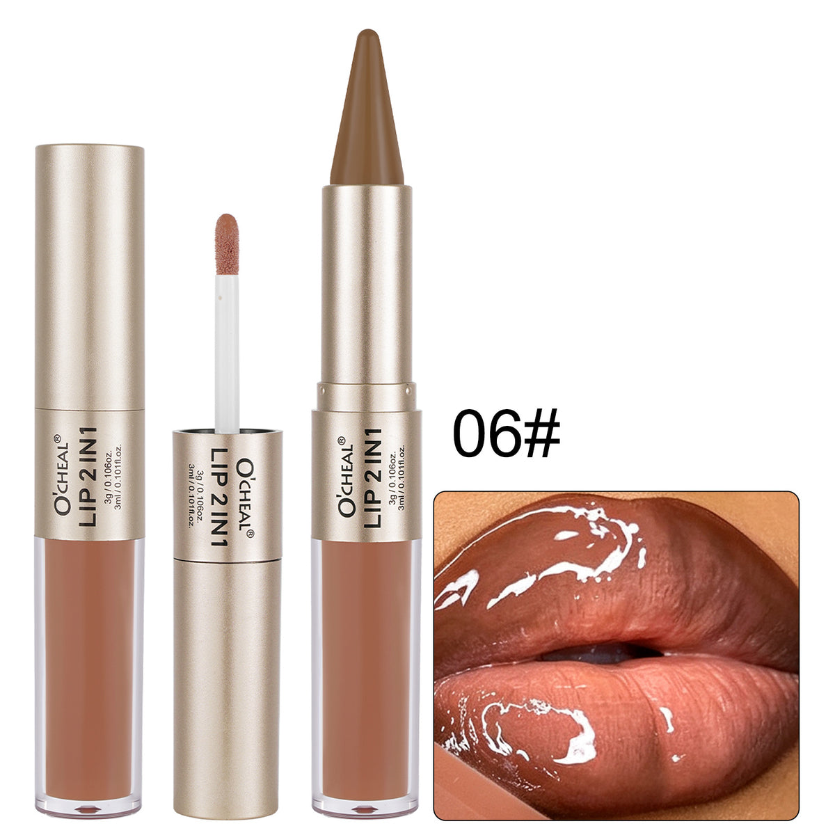 2-in-1 Double-Ended Matte Lip Liner & Lip Gloss Duo