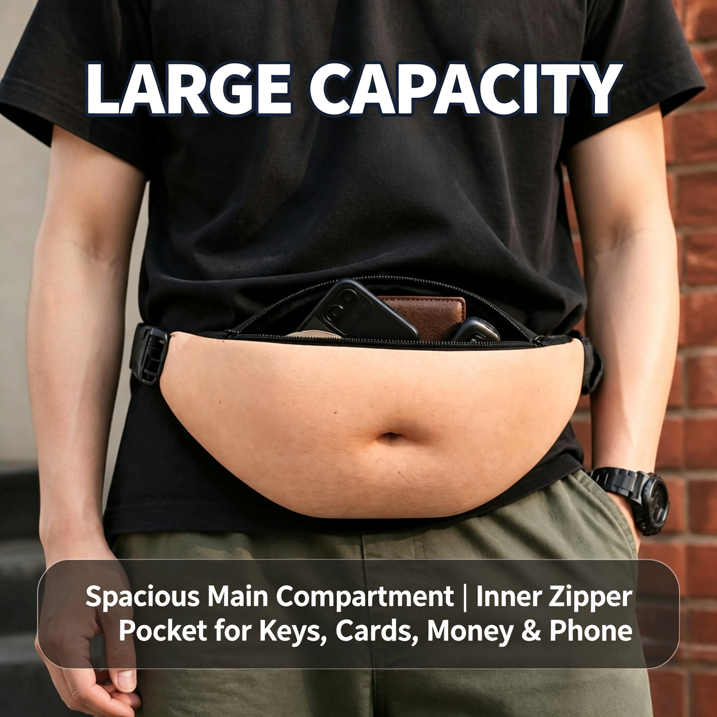 Fake Belly Bag Unique Gag Gift