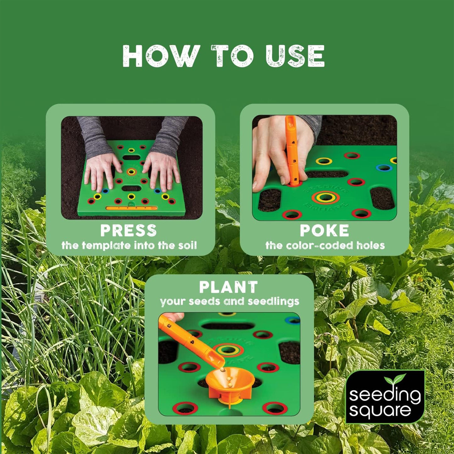 Spacer Tool for Bigger Harvests, Organized Plants & Fewer Weeds