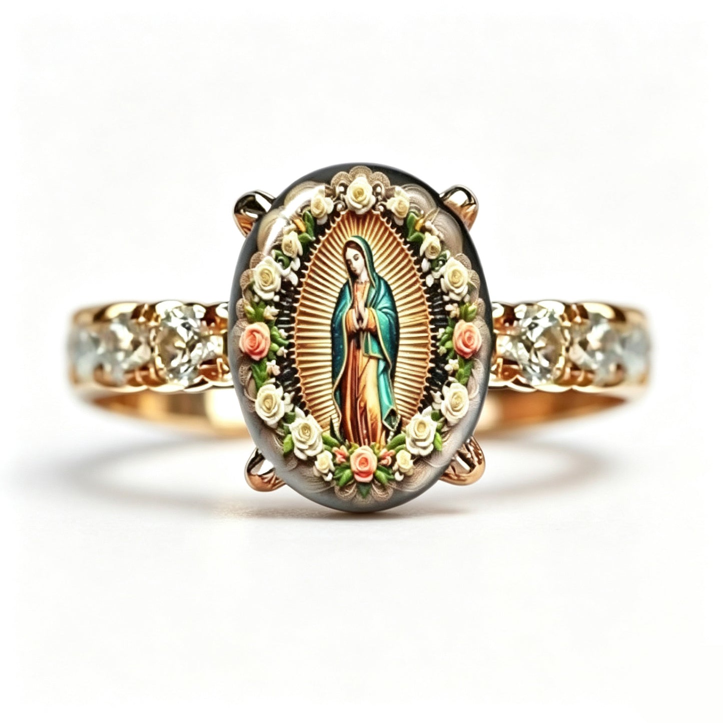 Vintage-Style Virgin Mary Ring—Suitable For Prayer And Daily Outfits