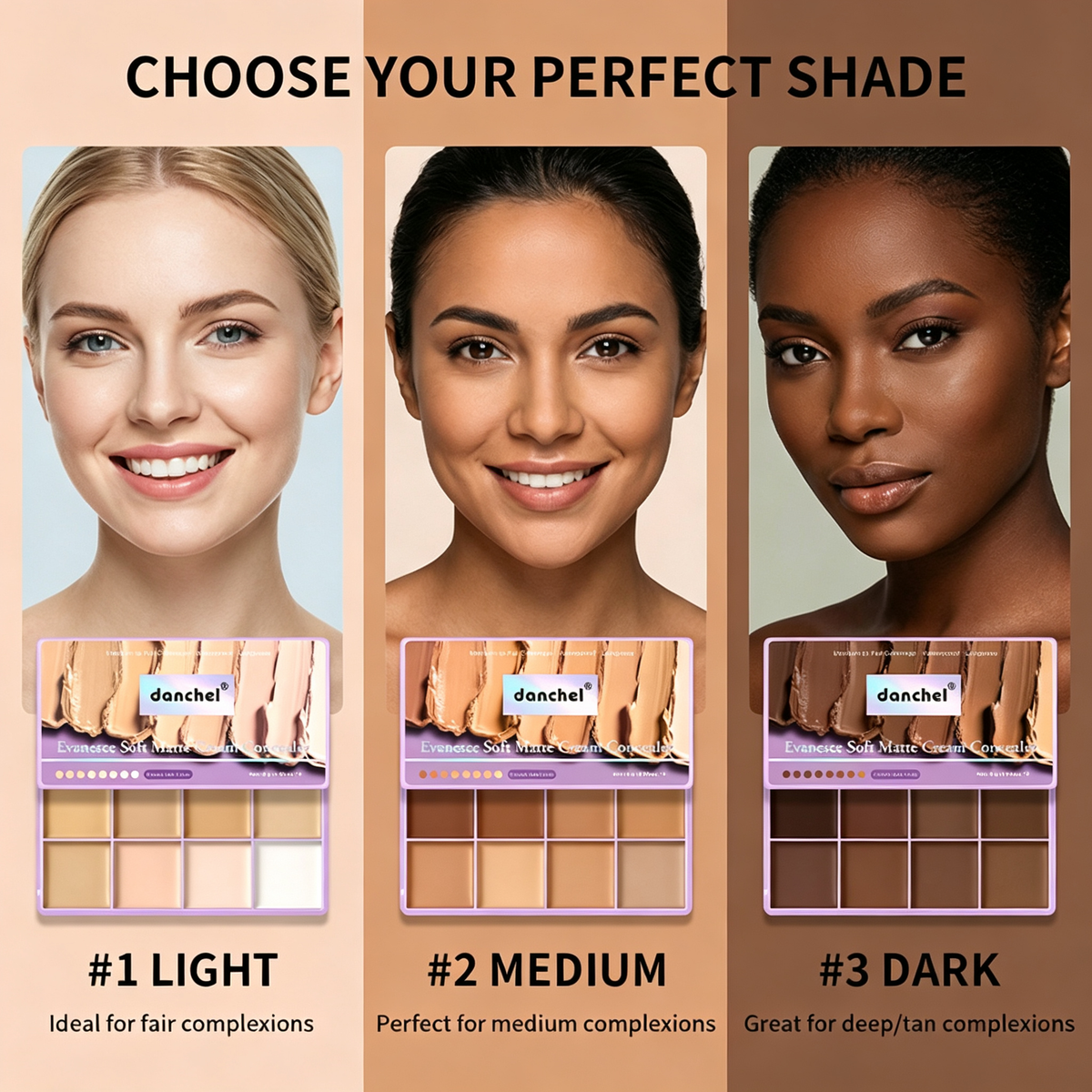 8 Colors Cream Concealer Foundation Palette