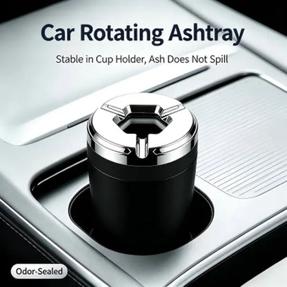 Rotating Sealing Cap Car Ash Collector - Odor-Proof& Heat-Resistant