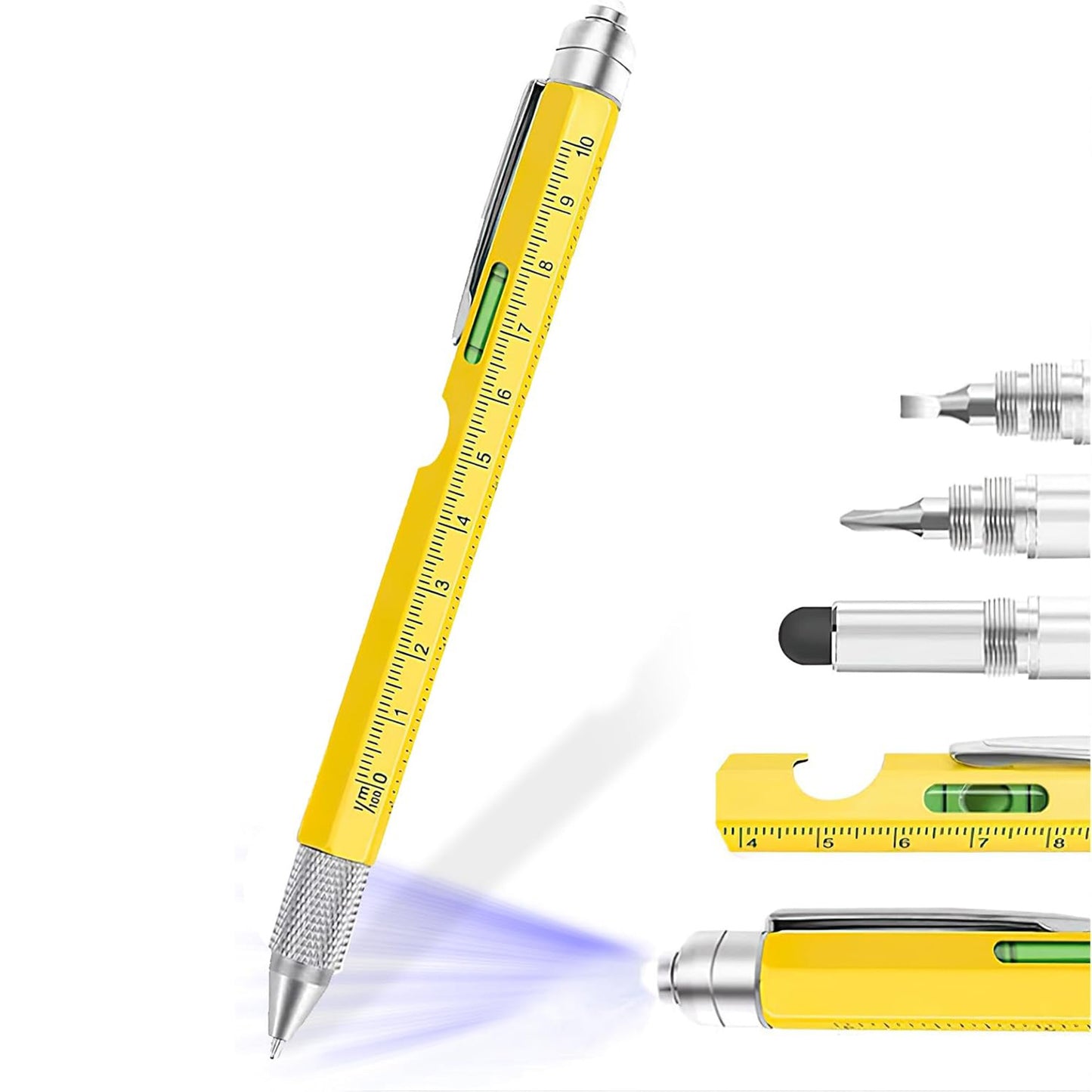 9-in-1 Multitool Pen – 2 Pcs Cool Gadget Gift for Men, Dad & Husband, Stocking Stuffers