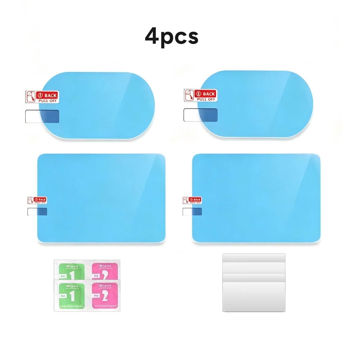 4PCS Waterproof Car Window Film for Rain