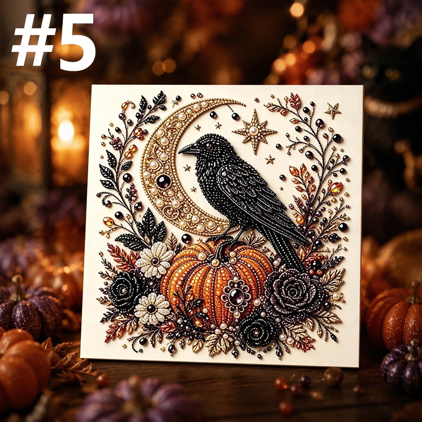 DIY Holiday Pearl Art Kit – Frame Included