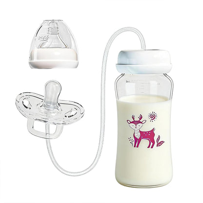 3-in 1 Hands-Free Anti-Colic Babys Bottle 5.1 oz/150ml