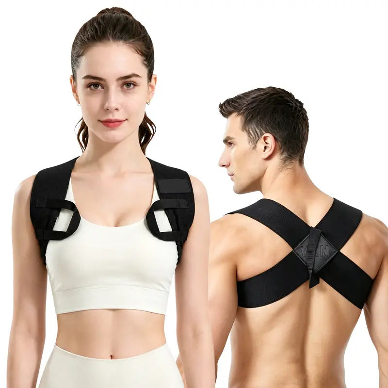 2 Pack Posture Support Strap– Elastic Back Support, Straight Back Support