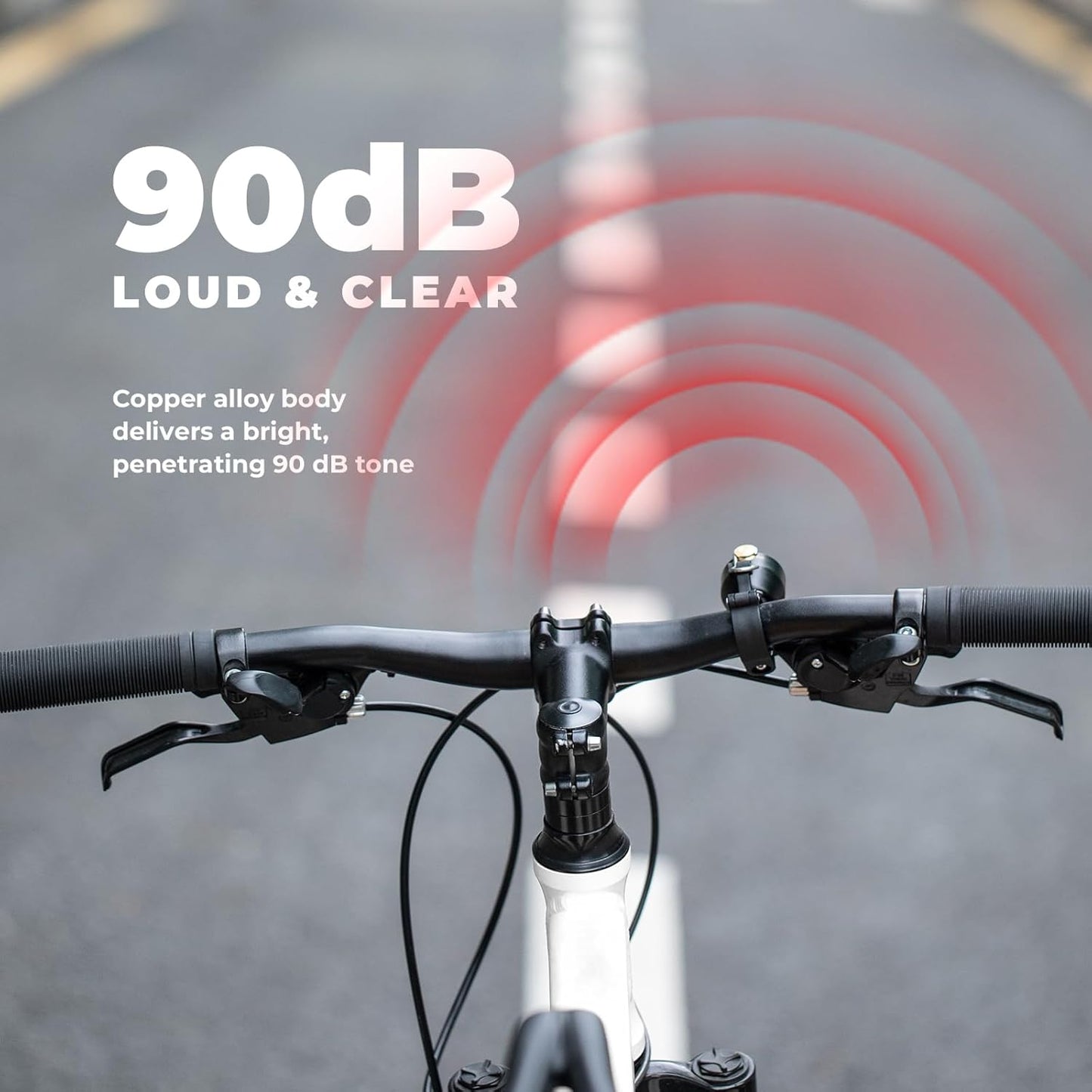 Bicycle Bell for Road & Mountain Bikes, with Loud Sound